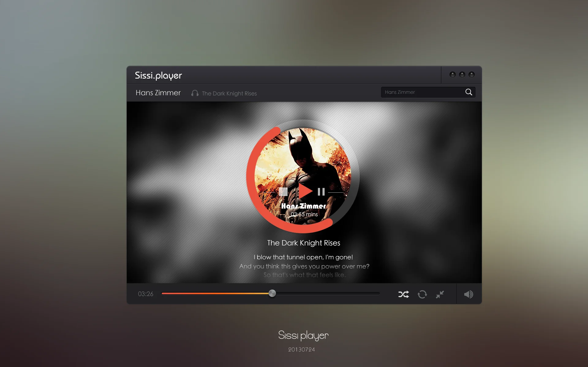 视频播放器界面